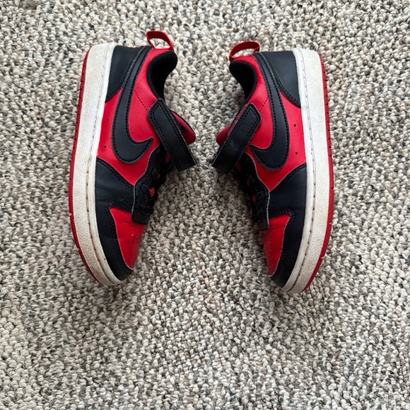 Nike Kids Black and Red Court Street Sneakers - Picture 6 of 6